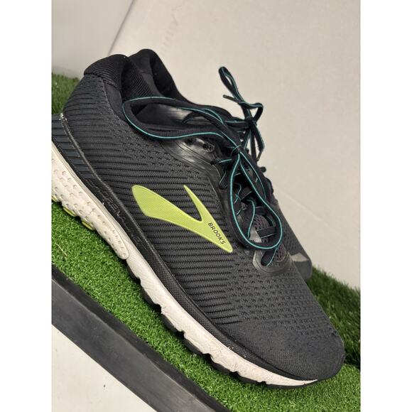 Brooks Adrenaline GTS 20 Mens Size 10.5 Black Athletic Running Shoes Sneakers - Picture 3 of 8